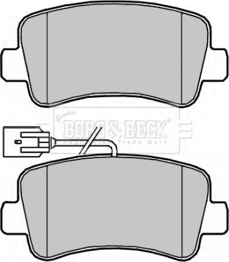 Borg & Beck BBP2267 - Гальмівні колодки, дискові гальма autocars.com.ua