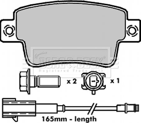 Borg & Beck BBP2274 - Гальмівні колодки, дискові гальма autocars.com.ua