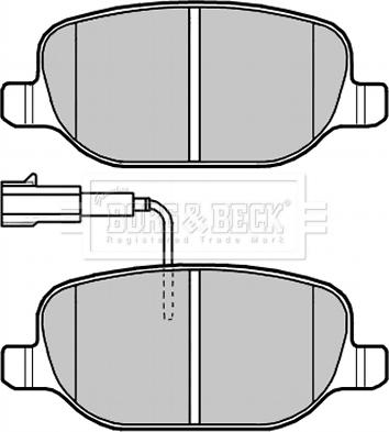 Borg & Beck BBP2279 - Гальмівні колодки, дискові гальма autocars.com.ua