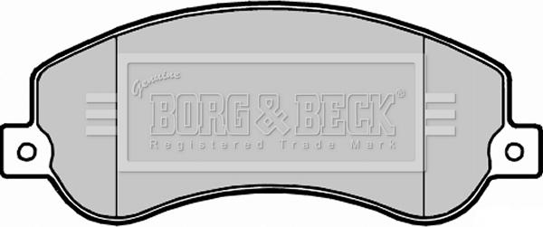 Borg & Beck BBP2281 - Гальмівні колодки, дискові гальма autocars.com.ua