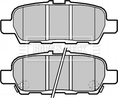 Borg & Beck BBP2283 - Гальмівні колодки, дискові гальма autocars.com.ua