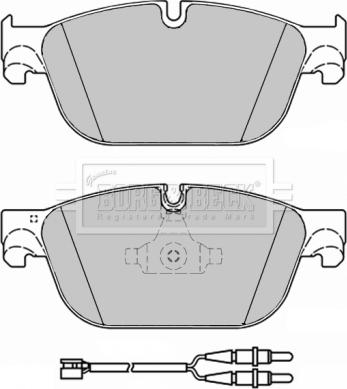 Borg & Beck BBP2284 - Гальмівні колодки, дискові гальма autocars.com.ua