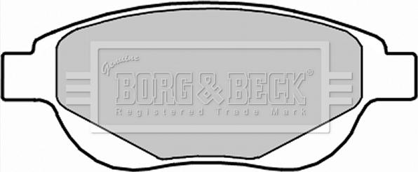Borg & Beck BBP2287 - Гальмівні колодки, дискові гальма autocars.com.ua
