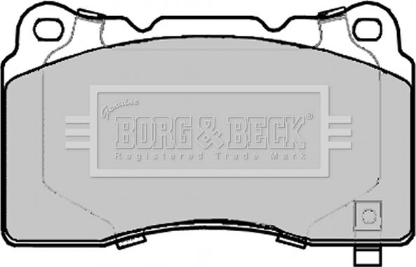Borg & Beck BBP2290 - Гальмівні колодки, дискові гальма autocars.com.ua