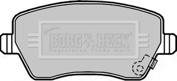Borg & Beck BBP2297 - Тормозные колодки, дисковые, комплект autodnr.net