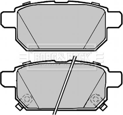 Borg & Beck BBP2300 - Гальмівні колодки, дискові гальма autocars.com.ua