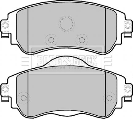 Borg & Beck BBP2302 - Гальмівні колодки, дискові гальма autocars.com.ua