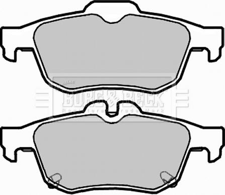 Borg & Beck BBP2303 - Тормозные колодки, дисковые, комплект avtokuzovplus.com.ua