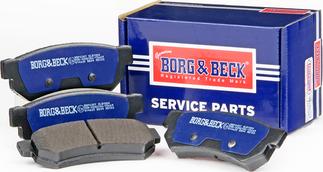 Borg & Beck BBP2307 - Тормозные колодки, дисковые, комплект avtokuzovplus.com.ua