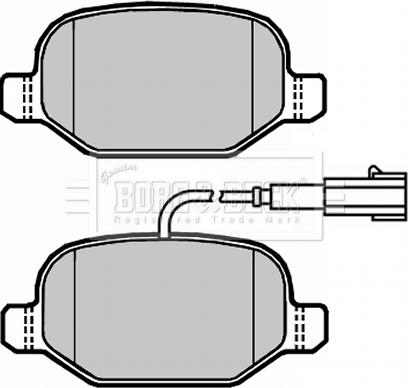 Borg & Beck BBP2309 - Гальмівні колодки, дискові гальма autocars.com.ua