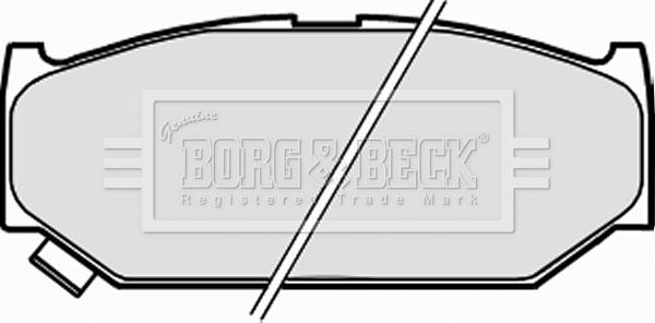 Borg & Beck BBP2311 - Тормозные колодки, дисковые, комплект autodnr.net