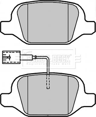 Borg & Beck BBP2312 - Гальмівні колодки, дискові гальма autocars.com.ua