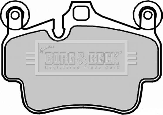 Borg & Beck BBP2316 - Гальмівні колодки, дискові гальма autocars.com.ua
