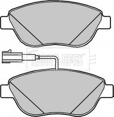 Borg & Beck BBP2317 - Гальмівні колодки, дискові гальма autocars.com.ua