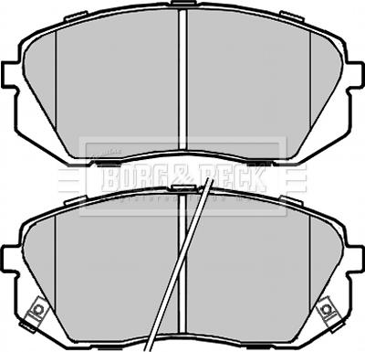 Borg & Beck BBP2320 - Гальмівні колодки, дискові гальма autocars.com.ua