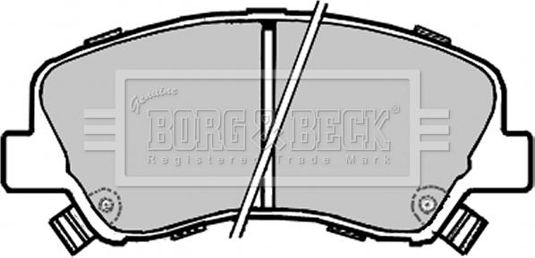 Borg & Beck BBP2330 - Тормозные колодки, дисковые, комплект avtokuzovplus.com.ua