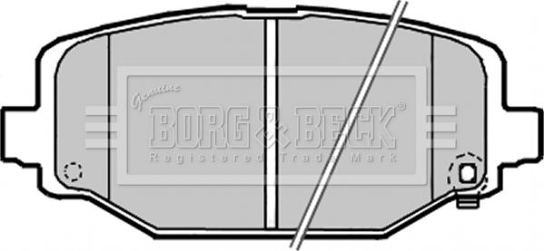 Borg & Beck BBP2341 - Гальмівні колодки, дискові гальма autocars.com.ua