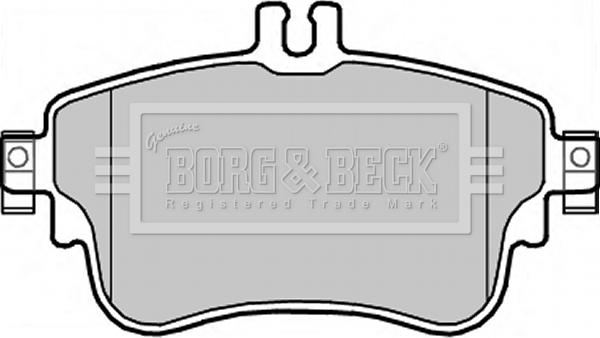 Borg & Beck BBP2345 - Гальмівні колодки, дискові гальма autocars.com.ua