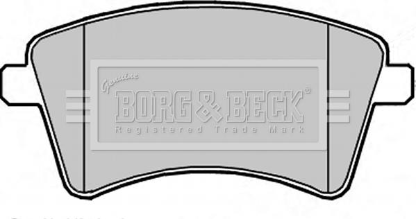 Borg & Beck BBP2349 - Тормозные колодки, дисковые, комплект avtokuzovplus.com.ua
