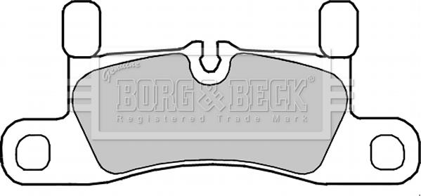 Borg & Beck BBP2350 - Гальмівні колодки, дискові гальма autocars.com.ua