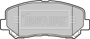 Borg & Beck BBP2355 - Гальмівні колодки, дискові гальма autocars.com.ua