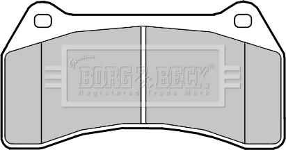 Borg & Beck BBP2357 - Гальмівні колодки, дискові гальма autocars.com.ua
