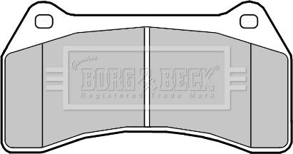 Borg & Beck BBP2357 - Тормозные колодки, дисковые, комплект avtokuzovplus.com.ua