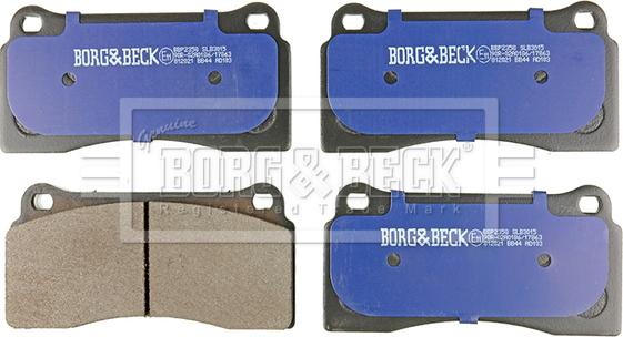 Borg & Beck BBP2358 - Гальмівні колодки, дискові гальма autocars.com.ua