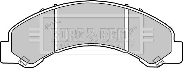Borg & Beck BBP2362 - Тормозные колодки, дисковые, комплект autodnr.net