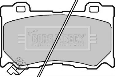 Borg & Beck BBP2363 - Тормозные колодки, дисковые, комплект avtokuzovplus.com.ua