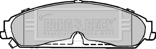 Borg & Beck BBP2369 - Гальмівні колодки, дискові гальма autocars.com.ua