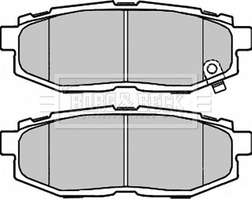 Borg & Beck BBP2372 - Тормозные колодки, дисковые, комплект avtokuzovplus.com.ua