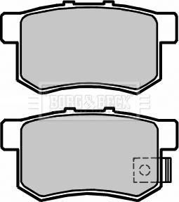 Borg & Beck BBP2373 - Гальмівні колодки, дискові гальма autocars.com.ua