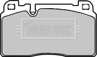 Borg & Beck BBP2382 - Тормозные колодки, дисковые, комплект autodnr.net