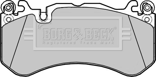 Borg & Beck BBP2385 - Гальмівні колодки, дискові гальма autocars.com.ua