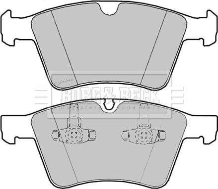 Borg & Beck BBP2387 - Тормозные колодки, дисковые, комплект avtokuzovplus.com.ua