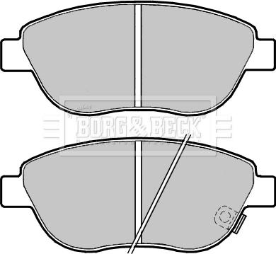 Borg & Beck BBP2404 - Гальмівні колодки, дискові гальма autocars.com.ua