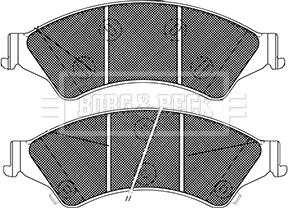 Borg & Beck BBP2406 - Гальмівні колодки, дискові гальма autocars.com.ua