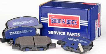 Borg & Beck BBP2410 - Гальмівні колодки, дискові гальма autocars.com.ua