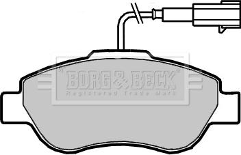 Borg & Beck BBP2416 - Гальмівні колодки, дискові гальма autocars.com.ua