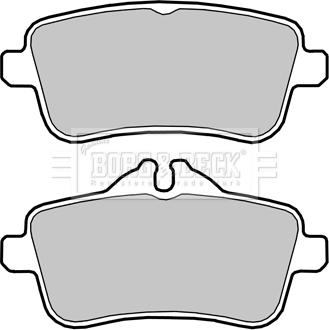 Borg & Beck BBP2417 - Тормозные колодки, дисковые, комплект autodnr.net