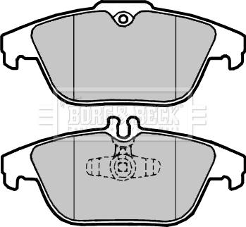 Borg & Beck BBP2418 - Гальмівні колодки, дискові гальма autocars.com.ua