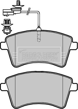 Borg & Beck BBP2420 - Тормозные колодки, дисковые, комплект autodnr.net