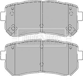 Key Parts KBP2425 - Гальмівні колодки, дискові гальма autocars.com.ua