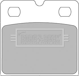 Borg & Beck BBP2430 - Комплект тормозных колодок, стояночный тормоз avtokuzovplus.com.ua
