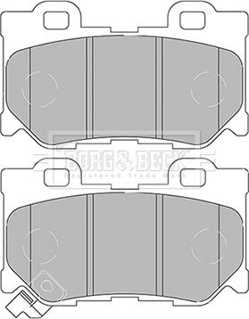 Borg & Beck BBP2434 - Гальмівні колодки, дискові гальма autocars.com.ua