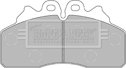 Borg & Beck BBP2435 - Тормозные колодки, дисковые, комплект avtokuzovplus.com.ua