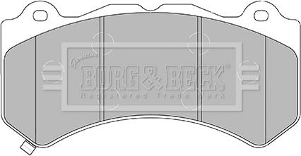 Borg & Beck BBP2436 - Гальмівні колодки, дискові гальма autocars.com.ua
