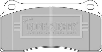 Borg & Beck BBP2437 - Гальмівні колодки, дискові гальма autocars.com.ua