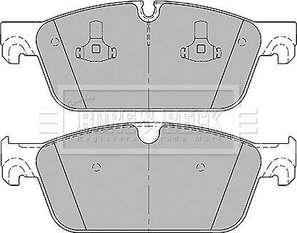 Borg & Beck BBP2438 - Тормозные колодки, дисковые, комплект avtokuzovplus.com.ua